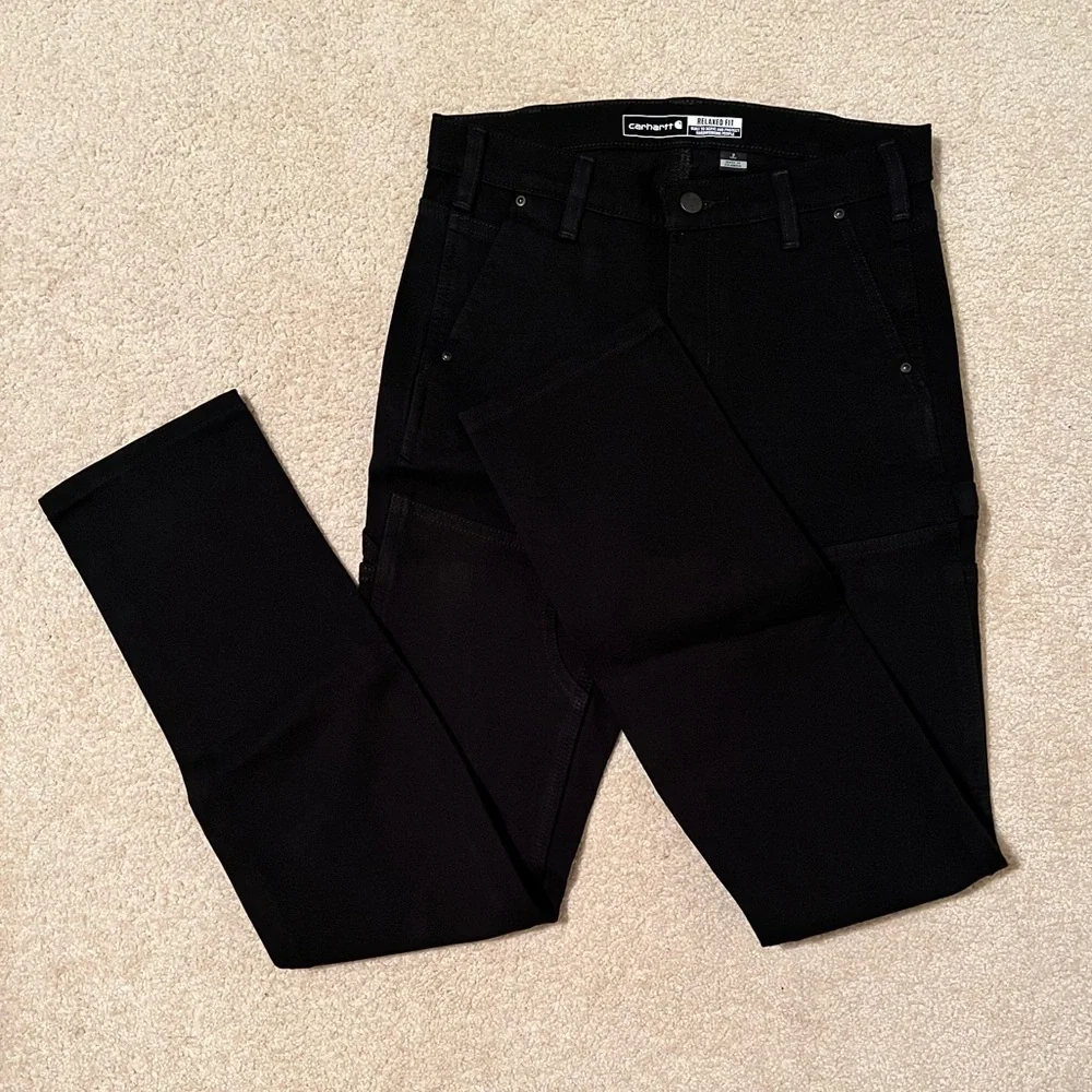 NWT Carhartt Women’s Rugged Flex Relaxed Fit Twill Double-Front Work Pants - Picture 2 of 5